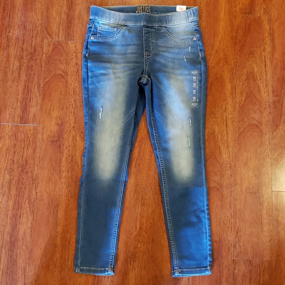 BNWT Justice destructed jeans